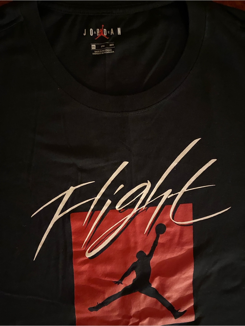 Jordan Men's 'Flight' Graphic T-Shirt - Black/Red